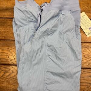 Lululemon Light Blue Studio Mid-Rise Lined Jogger